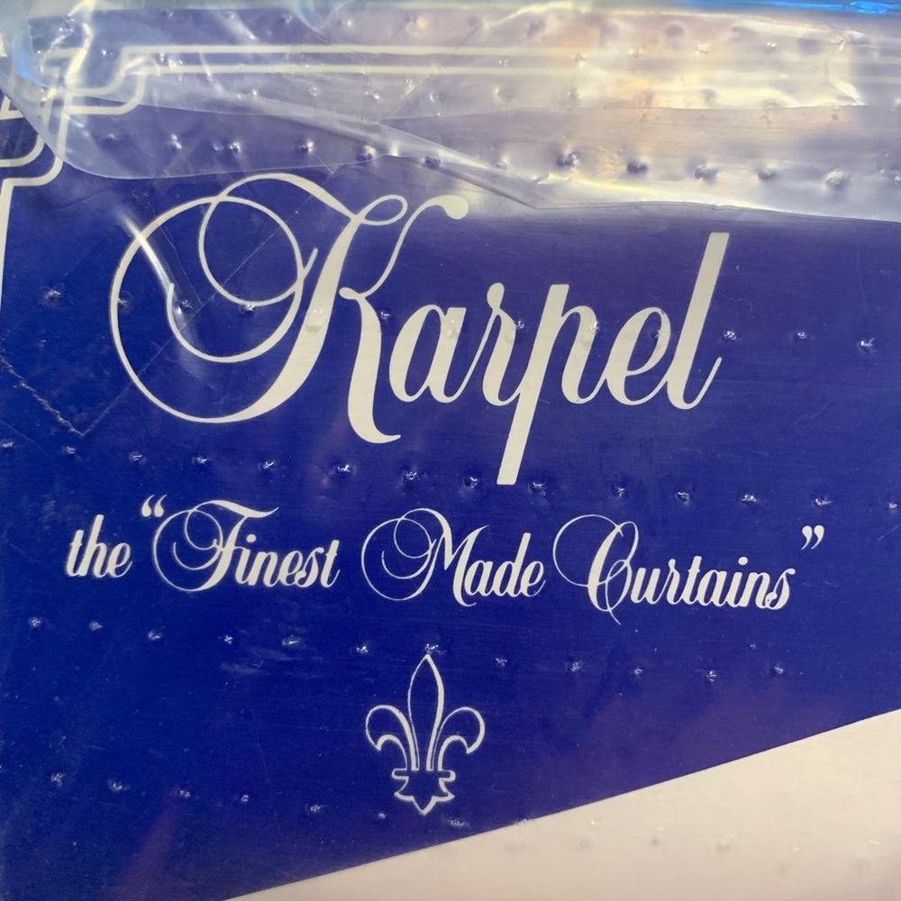KARPEL Vintage embroided valances/ JP panels (2) each NIB unopened - Picture 2 of 15